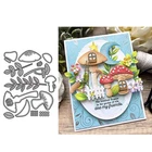 Mushroom Leaves Metal Cutting Dies Embossing Cuts Stencil Scrapbook Card Crafts