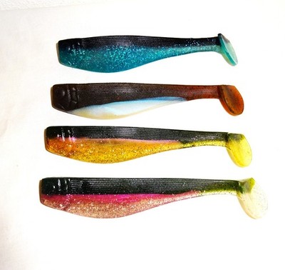 Spro Dull Shad Gummifisch Set Gummiköder Softbaits Softlure 4 Stück  15 cm