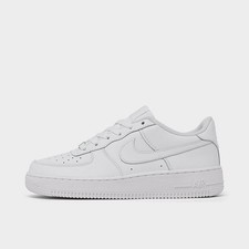 Sz 7 Youth  8.5 Women Nike Air Force 1 Low LE Triple White FV5951-111
