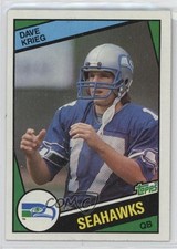 1984 Topps Dave Krieg #195 0nr3