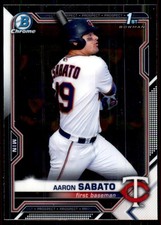 2021 Bowman #BCP-125 Aaron Sabato Chrome Prospects