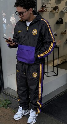 Nike Los Angeles Lakers Tracksuit Black Purple NBA Vintage Y2K Size XS