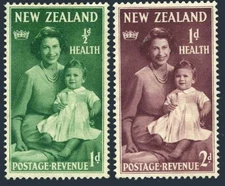 New Zealand #B36 - B37  Mint Never Hinged Queen Elizabeth & Prince William