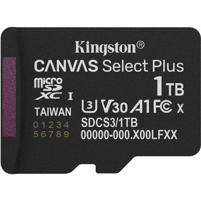 Kingston Canvas Select Plus 1 TB MicroSDXC, Speicherkarte, schwarz