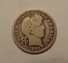 1902 O BARBER DIME.   VERY GOOD CONDITION.