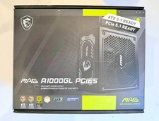 MSI MAG A1000GL PCIE5.1 80 PLUS GOLD 1000W ATX 3.1 GAMING POWER SUPPLY - OB