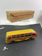 de Lousa, Spain Lisbon Portugal Mechanical Tinplate Bus C. 1940 , With Key Box