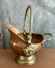 Mini lanzadera de cenizas de carbón de cobre y latón de 5" mango oscilante de colección