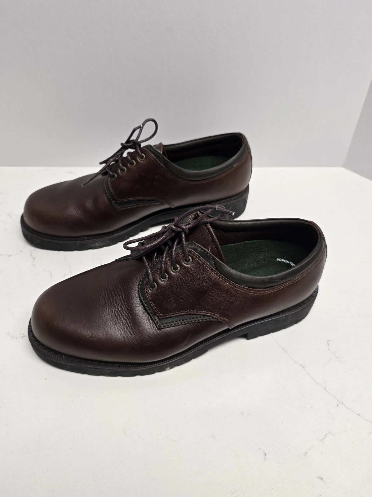 THOM BROWNE Thom McAn scarpe eleganti stringate in pelle marrone da uomo taglia 9 5