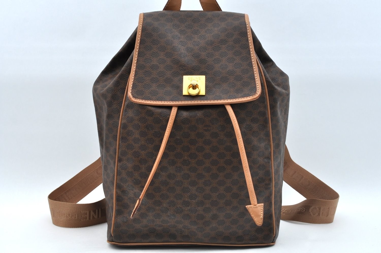 Authentic CELINE Macadam Blason Pattern Backpack … - image 2