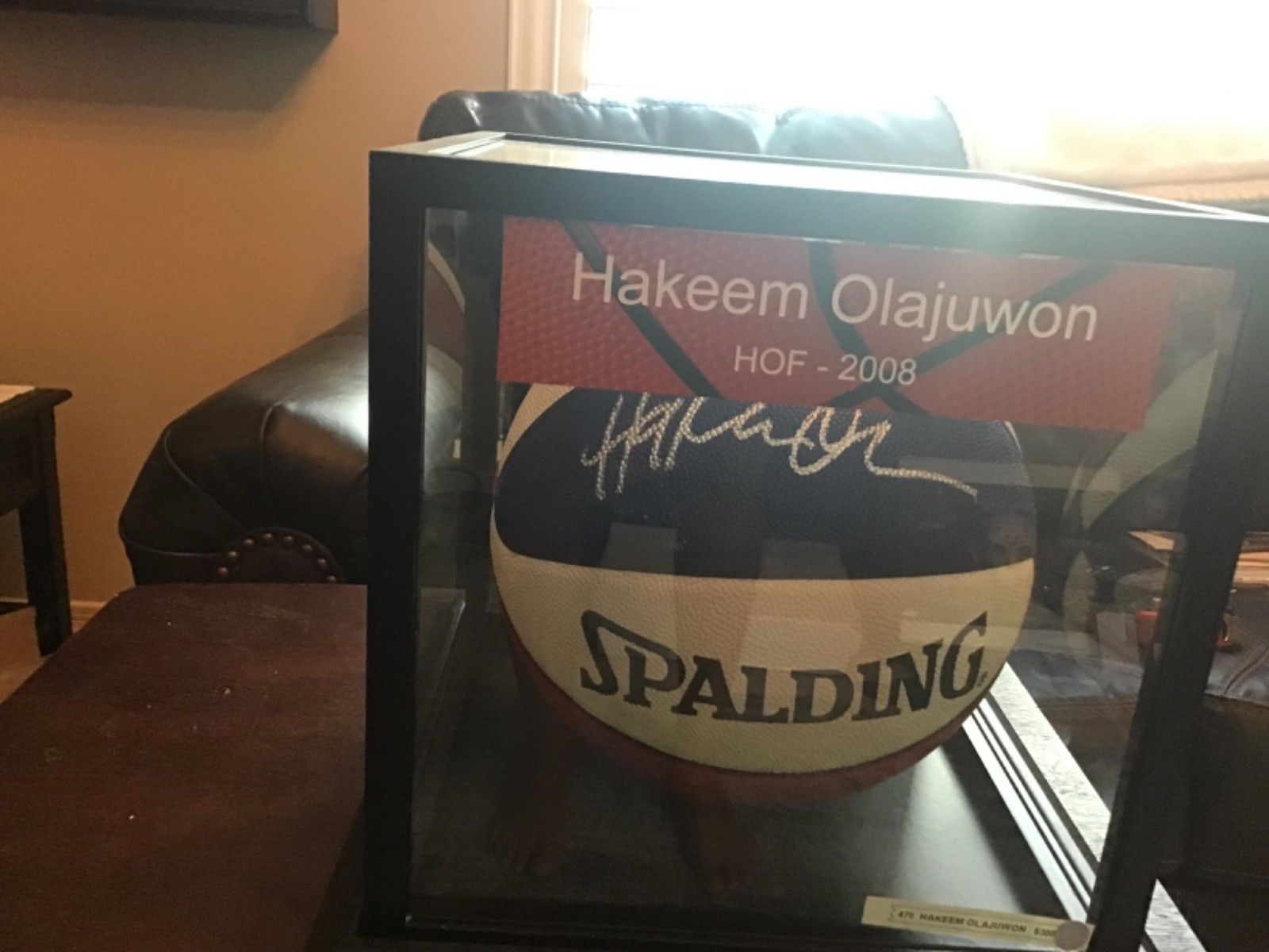Hakeem Olajuwon Autographed Signed Houston Rockets Full Size Basketball, , COA by PSA 