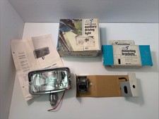 Vintage 1970’s Quartz Halogen Driving-Fog Light-Lamp with 2 Clamps Sears-Japan