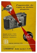 Iso Bilux italian camera made in Italy brochure leaflet instruction Leica copy.