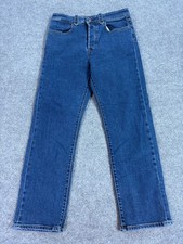 Levis Wedge Straight Leg Denim Blue Jeans Womens 30 Stretch  (29x27) Comfort Fit