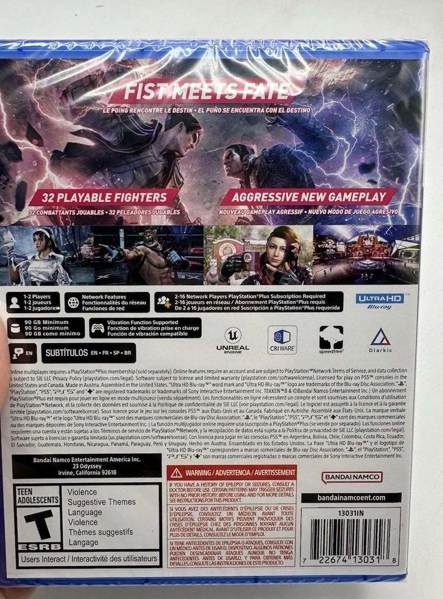 Tekken 8 W/ Ultimate Edition Digital Code PS5 Playstation 5 Brand