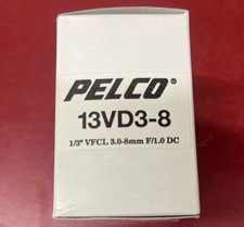 Pelco 13VD3-8 Vari-Focal Lens Auto-Iris CS 1/3" VFCL 3.0-8mm F/1.0 DC NOS