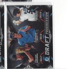 2019 Bowman Chrome Draft Baseball Draft Progression #DPR-MIA Rogers/Scott/Bleday