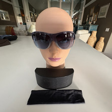 Prada SPR 01M Oversized Blue Frame Gray Gradient Lens UV400 Women  s Sunglasses