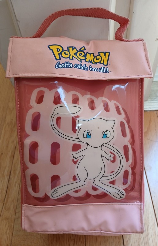 Nintendo Pokemon Mew pink insulated lunchbox from the 1990s original owner