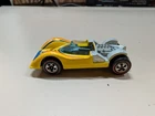 1968 Hot Wheels Redline Winnipeg Car Yellow Made in Hong Kong, Missing Hood