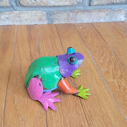 🎨Handmade Metal Art Multicolor Mini Frog Yard-Garden Decorations🌿 - Picture 3 of 16