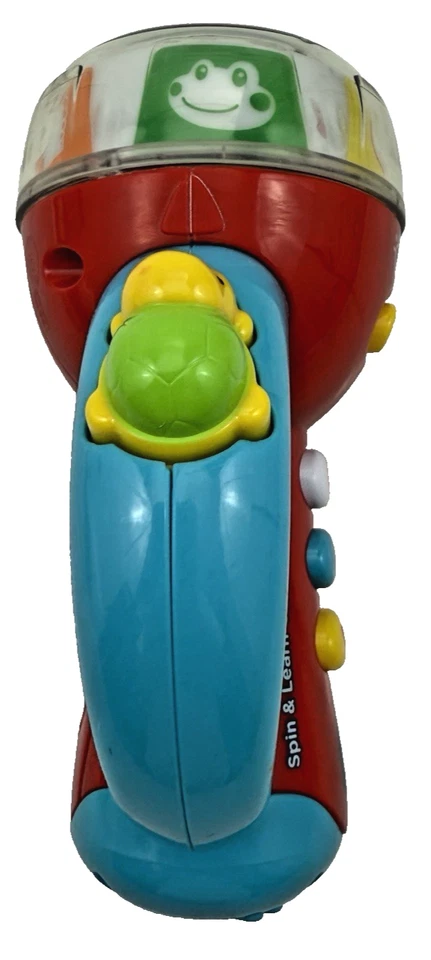 VTech Spin & Learn Red Flashlight Educational Toy Works Great for Kids SEE VIDEO - Image 4 of 4