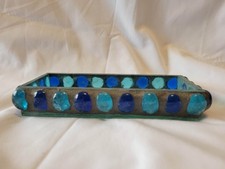 Glass mosaic candle holder