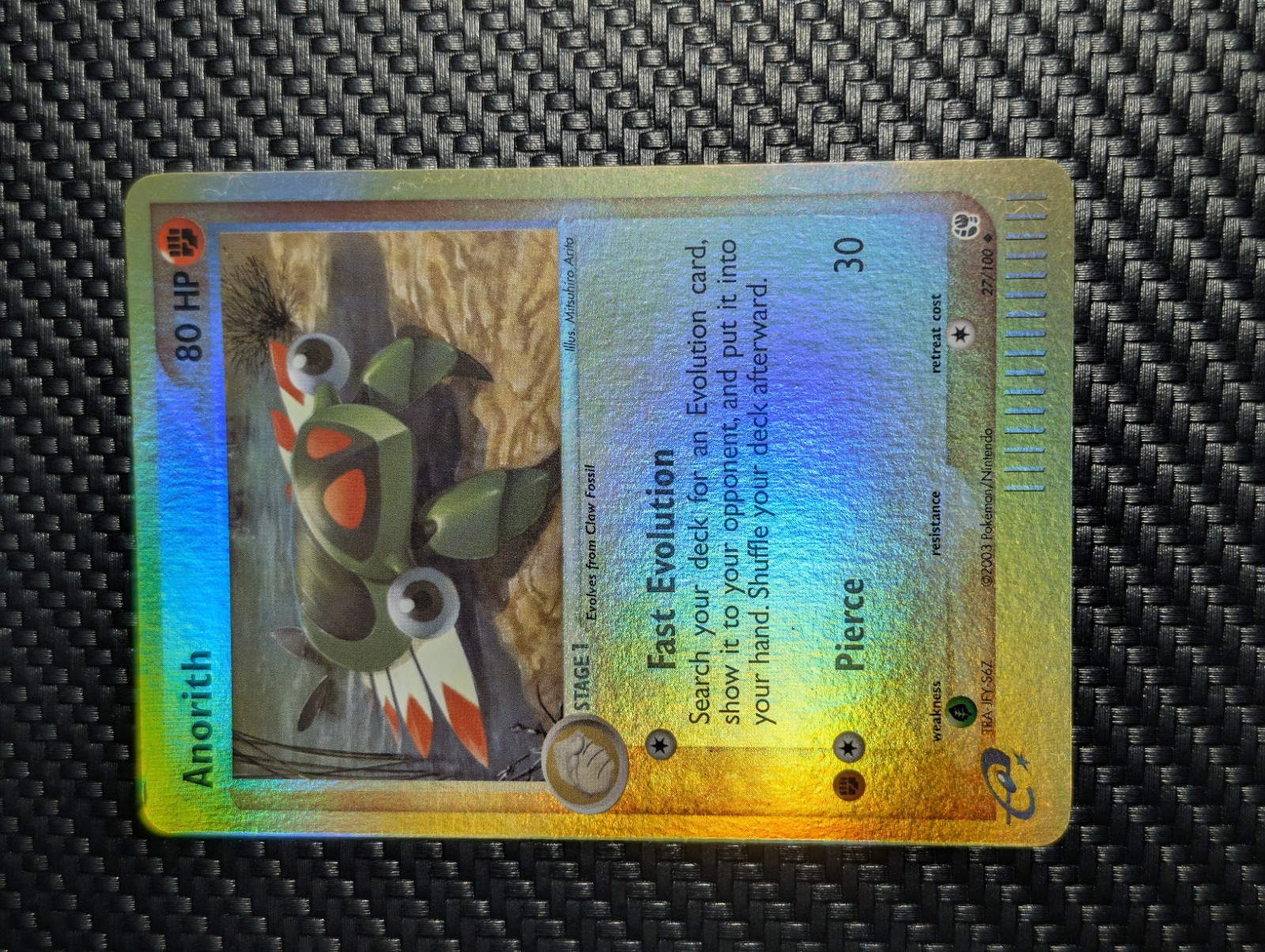 Anorith Sandstorm 027/100 Reverse Holo Gen 3 e-Series Rare NM Vintage 2003