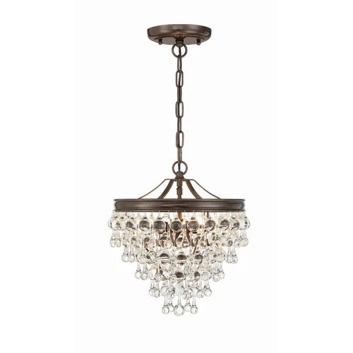 Crystorama Lighting - Three Light Mini Chandelier - Mini Chandelier - Calypso - - Picture 1 of 4