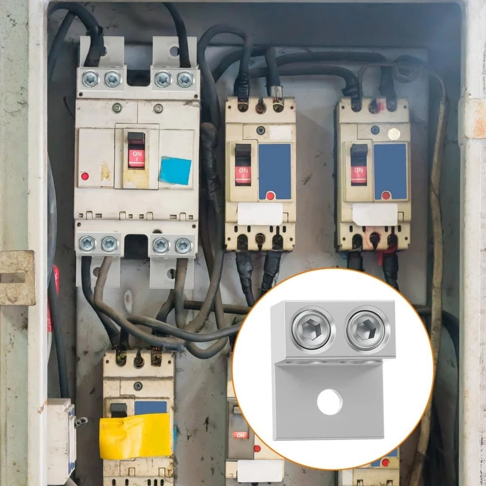 Dual Aluminum Ground Lugs 4 Pack for Electrical Ground Wire Connections - Image 4 of 4