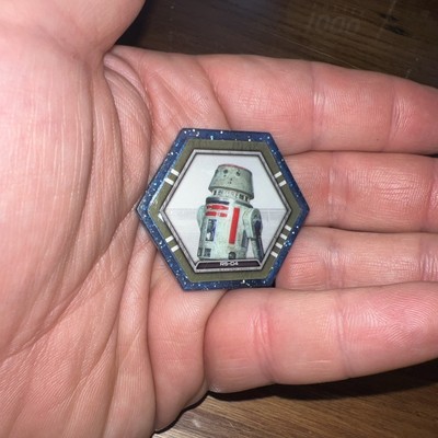 2015 Star Wars Topps Galactic Connexions Trading Disc R5-D4 Blue Starfield