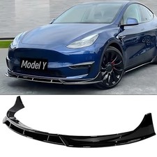 Front Bumper Lip Splitter Spoiler Compatible with Tesla Model Y 2020 2021 2022