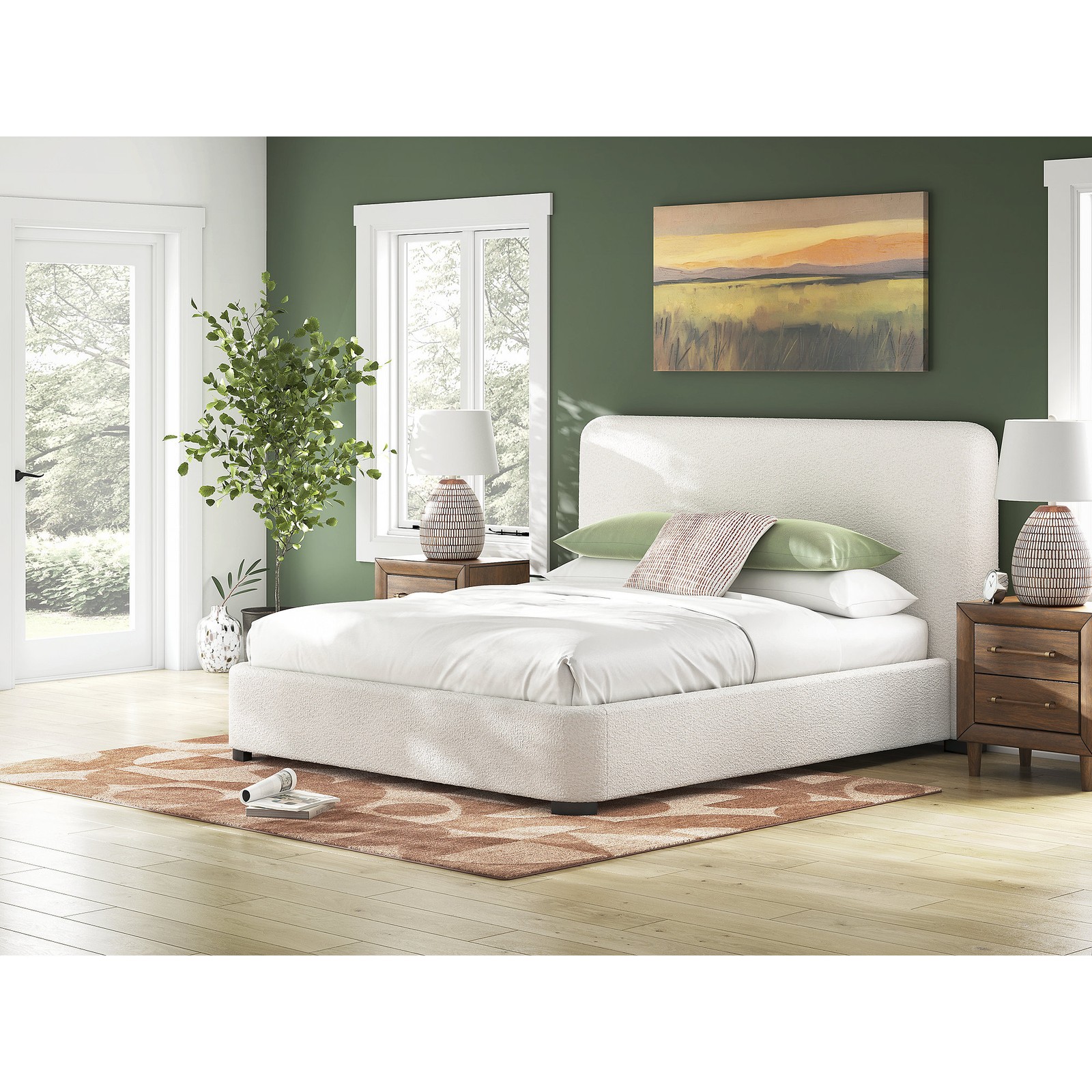 Signature Design by Ashley Brandinlane Beige California King Upholstered Bed