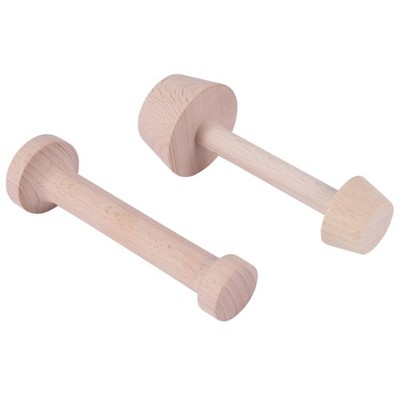 2 Stück Holz Tortenstopfer Set Tortenform Holzformen Eiertorten Tamper2266