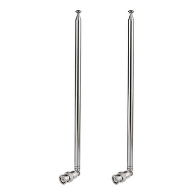 Flexible 7 Section Antenna for Ham Radio & Police Scanners - BNC Male Connector