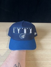 Minnesota Lynx WNBA New Era 9FIFTY Snapback Hat Brim Adjustable OSFM Navy Blue