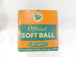 Vintage Official Soft Ball, The Springfield Line New in Original Box