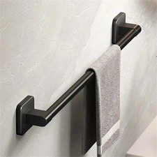 Black Towel Rail Wall Mounted 30CM Hand Towel Holder Towel Bar Bathroom Kitchen
