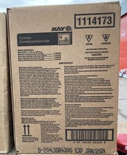 2 x Gallon Ecolab Kay ClickSan  Disinfectant  Sanitizer HYDRION Quat Test Strips