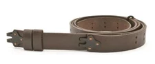 M1907 MILITARY LEATHER RIFLE SLING Dated 1942 M1GARAND SPRINGFIELD Dark