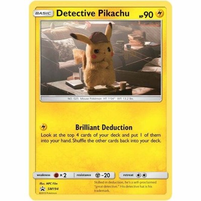 Detective Pikachu Sm194 Holo Promo Pokemon Card Ebay