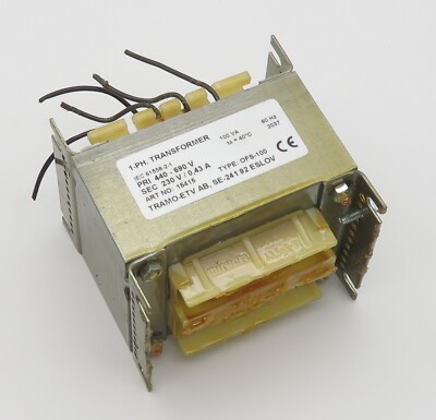 Einphasentransformator TRAMO-ETV OFS-100 Transformator 440-690V 230V 0,43A 100VA