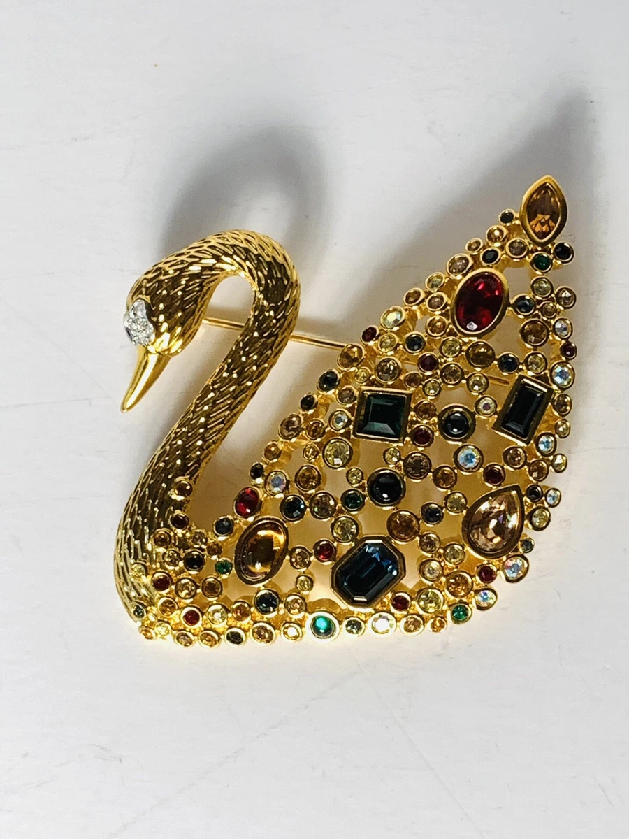 Swarovski sale swan pin