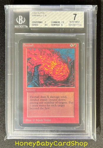 MTG Limited Edition Alpha 1993 Fireball BGS 7.0 NM Old School 93/94 - Picture 6 of 6