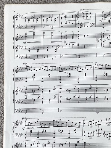 1952 TEE FÜR ZWEI Noten ORGEL oder KLAVIER SOLO von Youmans (Arr by Cronham) - Bild 8 von 8