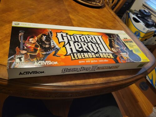 GUITAR HERO III XBOX 360 - Box, Guitar Only Tested Works - Great NO GAME INCUDED