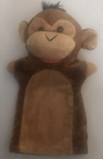 Melissa  Doug Zoo Friend Brown Baby Monkey Hand Puppet 9  Plush Classroom Story