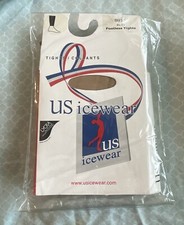 NEW Tan Footless Figure Skating Tights Youth Kids 10-12 US Ice Wear Skate Dance