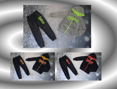 Jogginganzug Kinder Jungen - 2-teiliges Sport-Set Mit Kapuzenpullover, Kariert & Atmungsaktiv