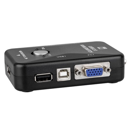 2 Port KVM Switch USB Printer Cable PC VGA LCD Keyboard Mouse Share Switcher Hub - 第 3/12 張圖片